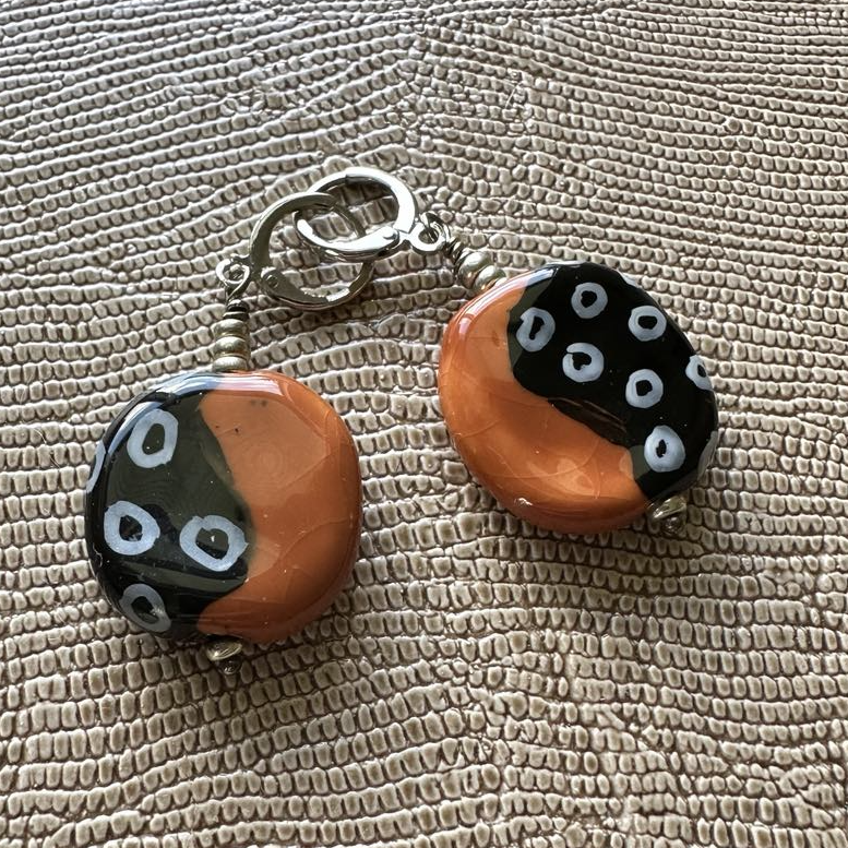 Kazuri Pita Pat Earrings
