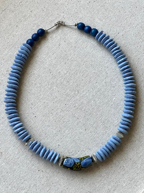Blue & Silver Ashanti Necklace