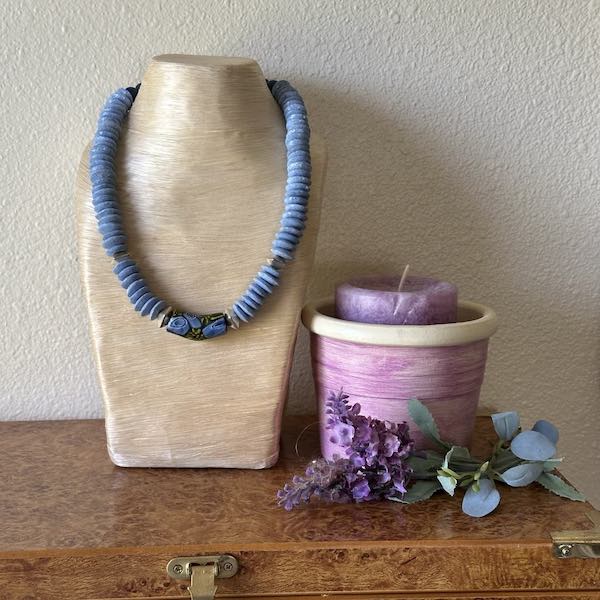 Blue & Silver Ashanti Necklace