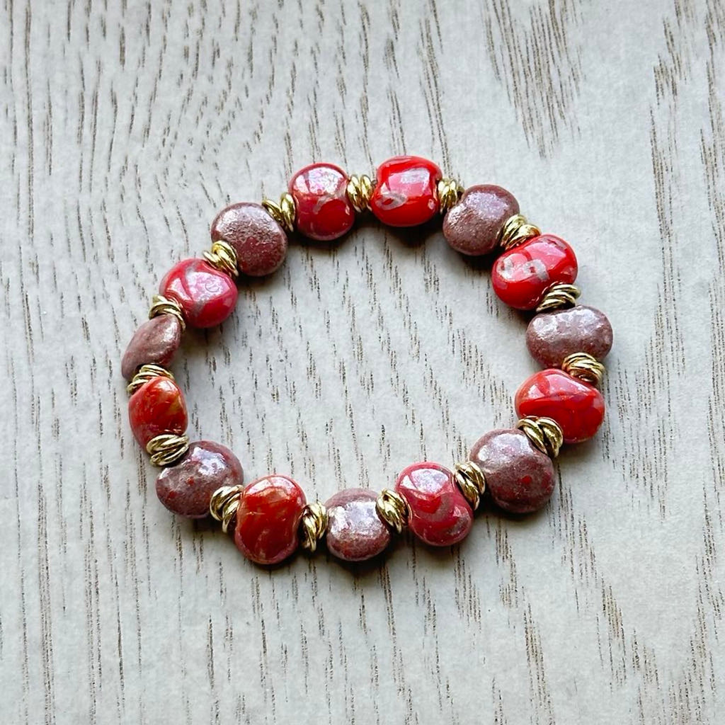 Kazuri Beaded Stretch Bracelet
