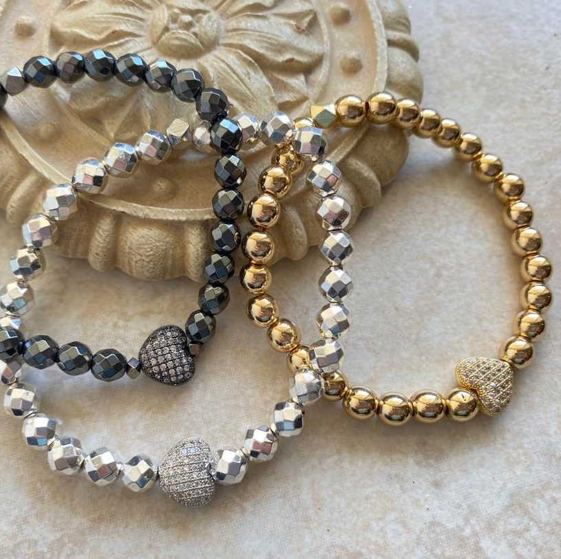 A Little Love Stacking Bracelets